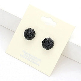 Dome stud earrings