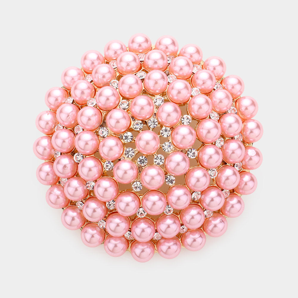 Oversized Pearl Brooch