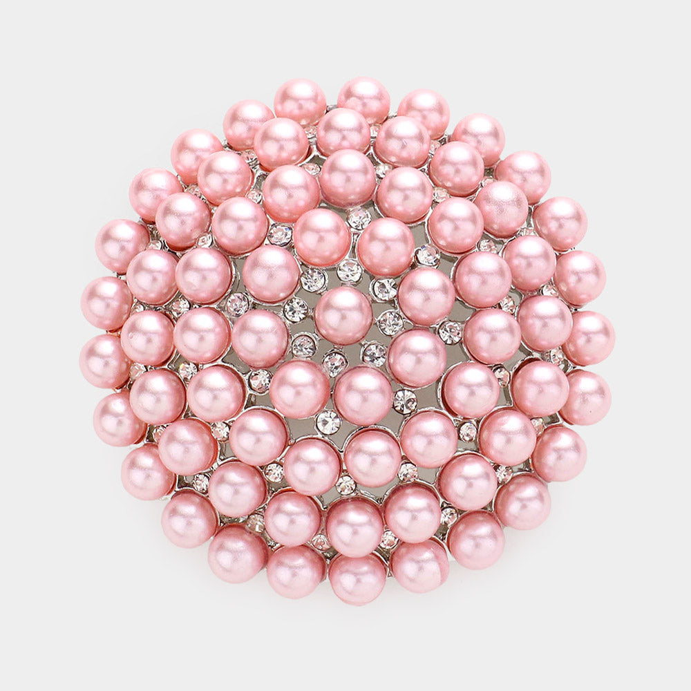 Oversized Pearl Brooch