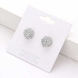 Dome stud earrings