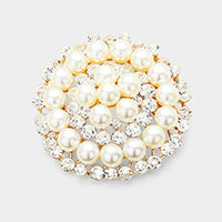 Diamonds & Pearls Brooch