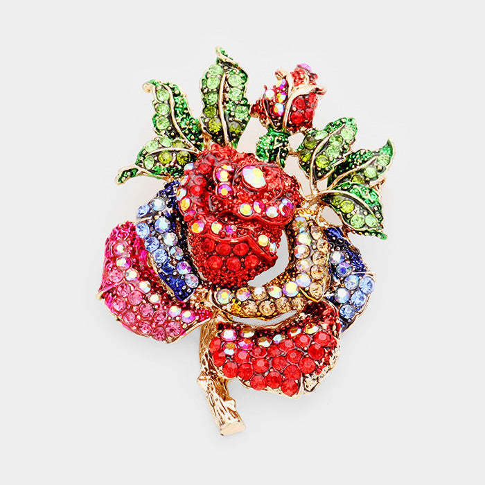 Mini Bountiful Rose Brooch