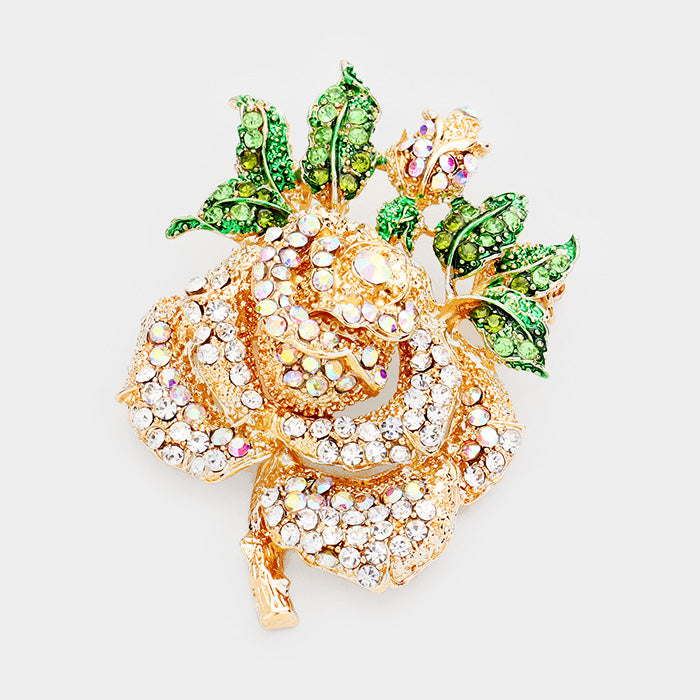 Mini Bountiful Rose Brooch