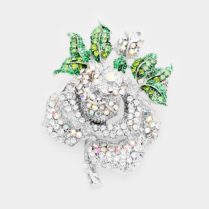 Mini Bountiful Rose Brooch