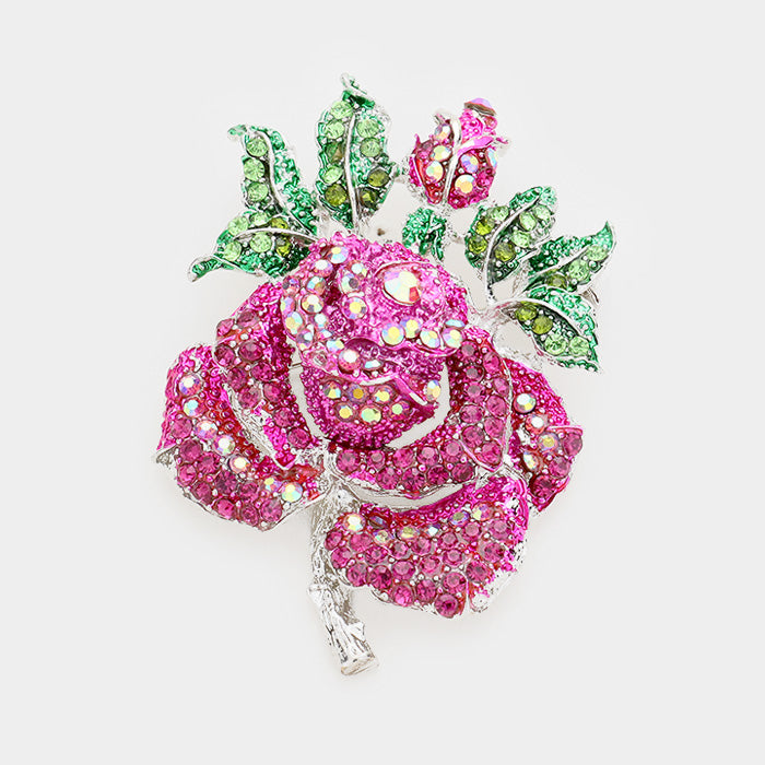 Mini Bountiful Rose Brooch