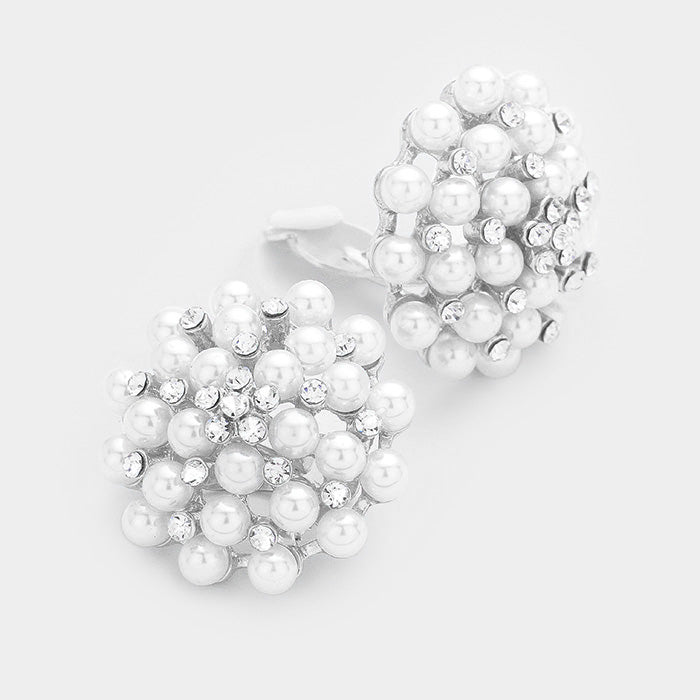 Pearl Cluster clip on