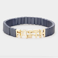 Faith stretch everyday bracelet