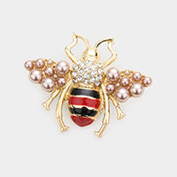 Sweet as Honeybee  pearl Brooch