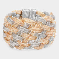 Criss Cross mesh magnetic bracelet