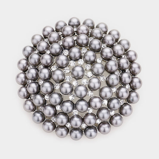 Oversized Pearl Brooch