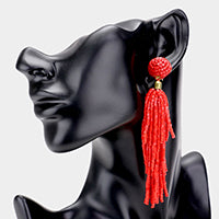 Beaded Tassel Earrings